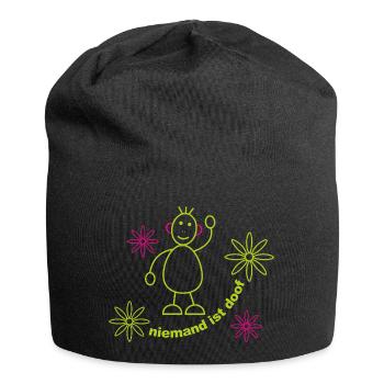 niemand_ist_doof_002 - Jersey-Beanie - Schwarz - Vorne