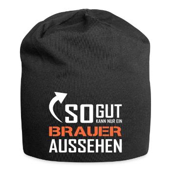 Only a brewer can look so good - Jersey Beanie - black - Front