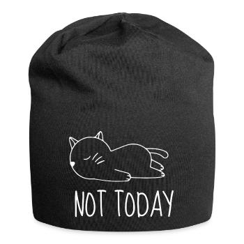 Not today chat humour - Jersey Beanie - black - Front
