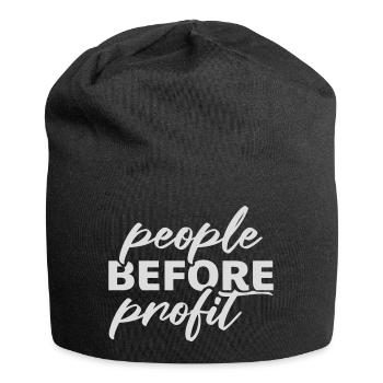 Logo de l’activisme People Before Profit Justice - Bonnet en jersey - noir - Devant