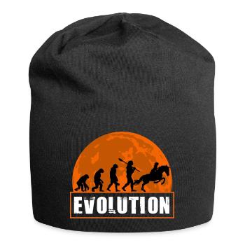 Horse Racing Evolution Equestrian Jockey Sunset - Jersey Beanie - black - Front