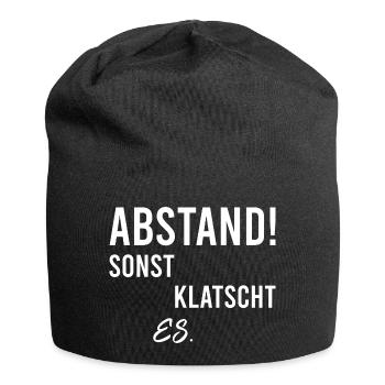Distance otherwise it will clap - Jersey Beanie - black - Front