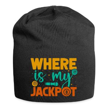 Bingo Où est mon jackpot Bingo - Bonnet en jersey - noir - Devant