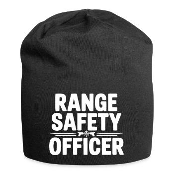 Sicherheitsbeauftragter für den Schießstand - Jersey-Beanie - Schwarz - Vorne