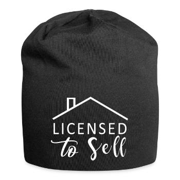 Immobilienmakler und Makler - Jersey-Beanie - Schwarz - Vorne