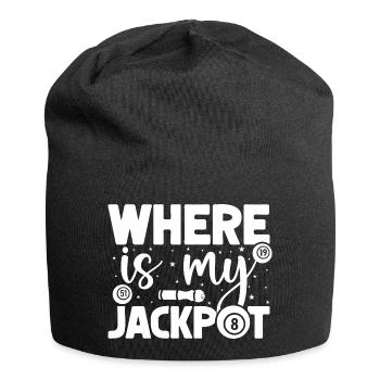 Joueur de bingo, où est mon jackpot, bingo ? - Bonnet en jersey - noir - Devant