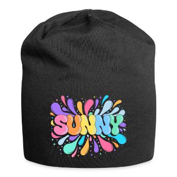 Sunny PopArt Multicolor - Jersey-Beanie - Schwarz - Vorne