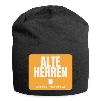 Alte Herren Fußball Bier Humor Amateurliga Verein - Jersey-Beanie - Schwarz - Vorne