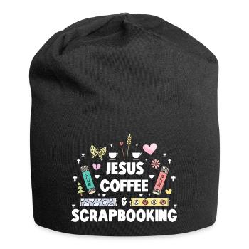 Jésus Café Scrapbooking - Bonnet en jersey - noir - Devant