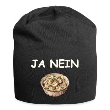 Ja Nein Kartoffelsalat - Bonnet en jersey - noir - Devant