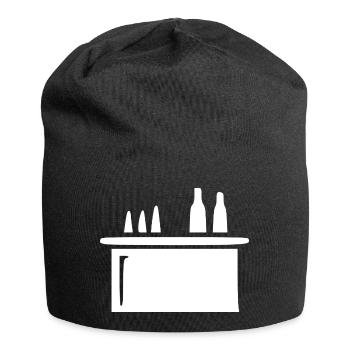 Bar Cocktail Bar Gastronomy Gift Bartender - Jersey Beanie - black - Front