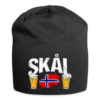 Vacances en Norvège dans les fjords de Norge Voyage en Scandinavie - Bonnet en jersey - noir - Devant