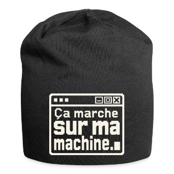 Développeur, ça marche sur ma machine - Bonnet en jersey - noir - Devant