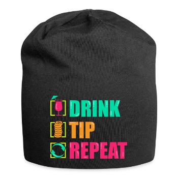 Serveur Barman Barchef - Bonnet en jersey - noir - Devant