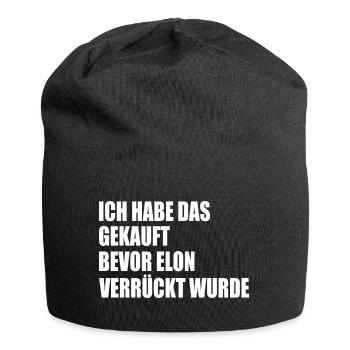 ich habe das gekauft bevor elon verrückt wurde - Jersey-Beanie - Schwarz - Vorne