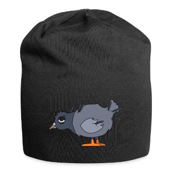 Pigeon fatigué - Bonnet en jersey - noir - Devant