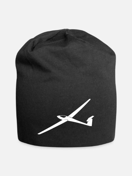Segelflieger Thermik - Segelflug Vintage Sticker - Jersey-Beanie - Schwarz