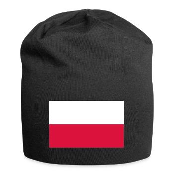 Polen - Jersey-Beanie - Schwarz - Vorne