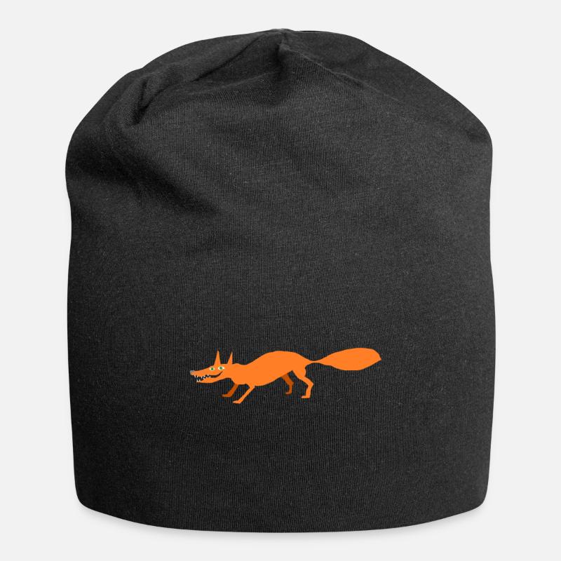 renard - Bonnet en jersey - noir