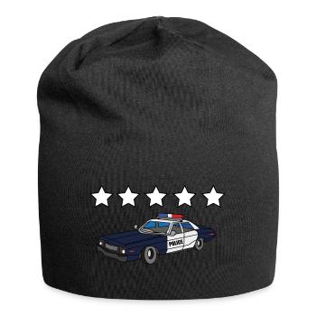 5 Sterne Polizeiauto GTA Gesucht - Jersey-Beanie - Schwarz - Vorne