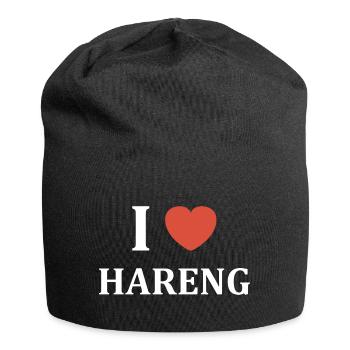 i love hareng - Bonnet en jersey - noir - Devant