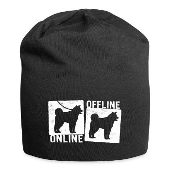 Online Offline - Akita Dog Dog Leash - Jersey Beanie - black - Front