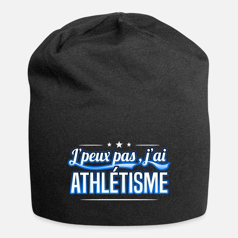 Athlétisme - j'peux pas , j'ai Athlétisme - Bonnet en jersey - noir