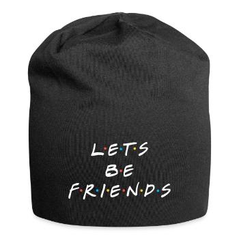 Citation d'amis - Bonnet en jersey - noir - Devant