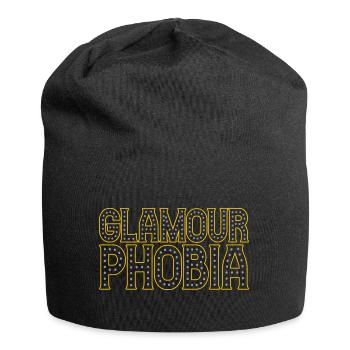 Farben änderbar | Glamourphobia Glamour Phobia - Jersey-Beanie - Schwarz - Vorne