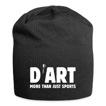 Darts - mehr als nur Sport - es ist Kunst - Jersey-Beanie - Schwarz - Vorne