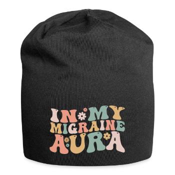 In meiner Migräne-Aura Chronisches Migräne-Bewusstsein - Jersey-Beanie - Schwarz - Vorne