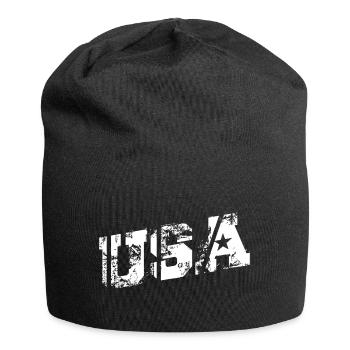 USA - Jersey Beanie - black - Front
