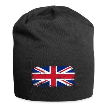 Großbritannien Flagge - Jersey-Beanie - Schwarz - Vorne