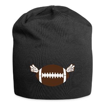 AMerican football peace ohne text - Jersey-Beanie - Schwarz - Vorne