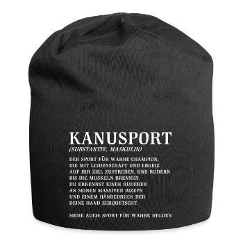 Kanurennsport Kanu Kanusport lustiger Spruch - Jersey-Beanie - Schwarz - Vorne