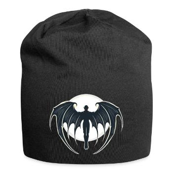 Vampir, Halloween, Mond - Jersey-Beanie - Schwarz - Vorne