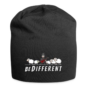 Hardrock Schaf - be different - Jersey-Beanie - Schwarz - Vorne