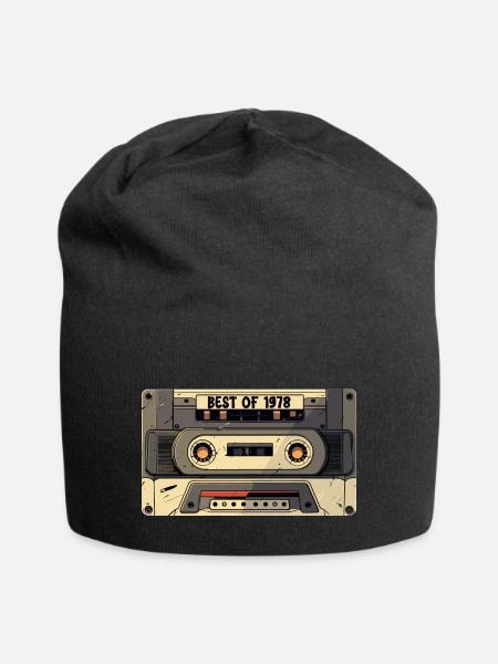 Das Beste von 1978 - Kassette 1978 - Geboren 1978 Geschenk - Jersey-Beanie - Schwarz