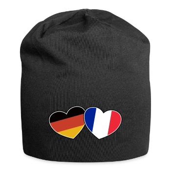 Deutsch Französische Freundschaft - Geschenk - Jersey-Beanie - Schwarz - Vorne