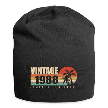 1988 Anniversary Year Original vintage 1988 - Jersey Beanie - black - Front