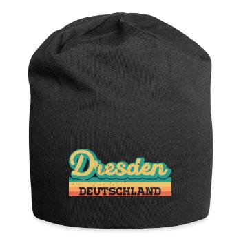 Dresden Germany GDR GDR Retro Flag - Jersey Beanie - black - Front