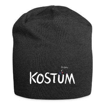 Kostüm - Fastnacht - Kostümersatz - Spruch - Jersey-Beanie - Anthrazit - Vorne