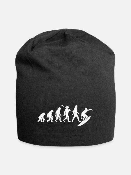 Evolution Surfer - Surfen - Surfbrett - Jersey-Beanie - Schwarz