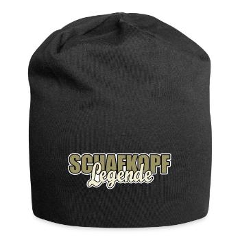 Schafkopf - Legende - Kartenspiel - Sticker - Jersey-Beanie - Schwarz - Vorne