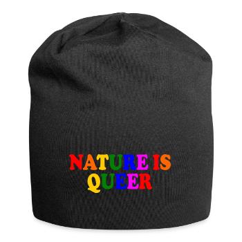 Nature is queer - Jersey Beanie - black - Front