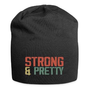 Strong And Pretty Funny Strongman Gym Workout - Bonnet en jersey - noir - Devant