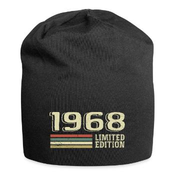 Jahrgang 1968 Geburtstag 1968 Jahrgang 1968 - Jersey-Beanie - Schwarz - Vorne