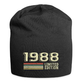 Jahrgang 1988 Geburtstag 1988 Jahrgang 1988 - Jersey-Beanie - Schwarz - Vorne