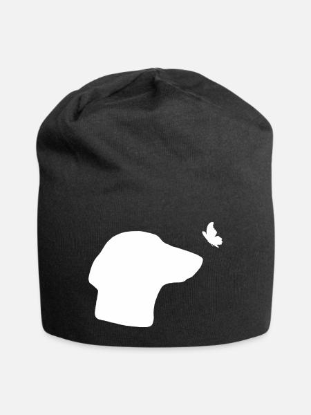 Dackel - Jersey-Beanie - Schwarz