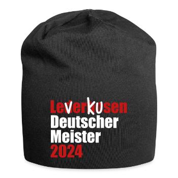 Leverkusen - Deutscher Meister 2024 - Jersey-Beanie - Schwarz - Vorne